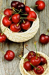 Image showing Red Sweet Cherries