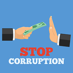 Image showing stop corruption concept