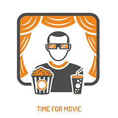 Image showing Cinema and Movie concept