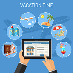 Image showing Vacation and Tourism Concept