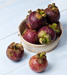 Image showing Arrangement of Fresh Mangosteen