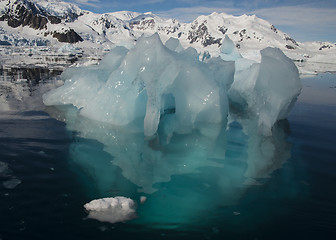 Image showing Icebergs in Antarctica