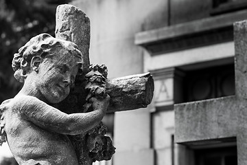 Image showing Old Cemetery statue