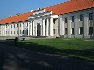 Image showing The National Museum of Lithuania entrance Vilnius