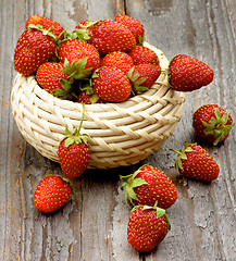 Image showing Fresh Forest Strawberries