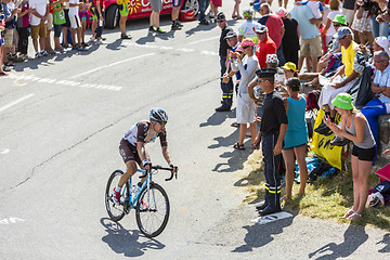 Image showing The Cyclist Jan Bakelants on Col du Glandon - Tour de France 201