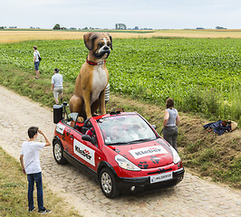 Image showing Kleber Vehicle on a Cobblestone Road- Tour de France 2015