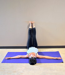 Image showing Yoga workout.