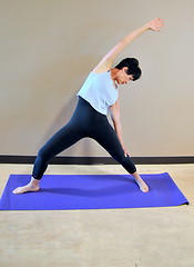 Image showing Yoga workout.