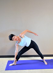 Image showing Yoga workout.