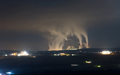 Image showing Modern Powerplant producing heat