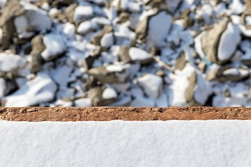 Image showing Winter background texture with snow