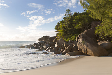 Image showing Beach panorama at the Ocean