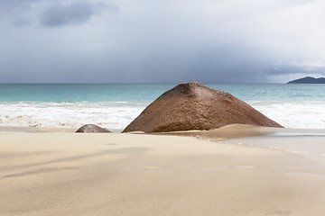 Image showing Tropical beach view at Anse Lazio, Seychelles