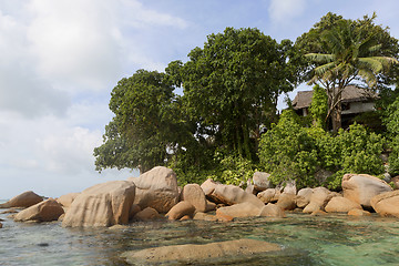 Image showing Tropical island at the Indian Ocean, Seychelles