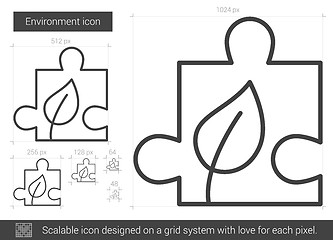 Image showing Environment line icon.