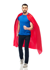 Image showing man in red superhero cape