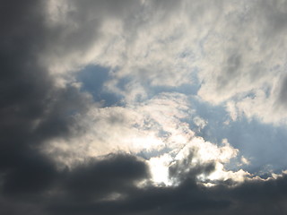 Image showing Heavy clouds