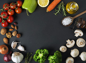 Image showing Healthy food with vegetable and fruit