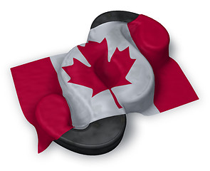 Image showing canada flag and paragraph symbol - 3d illustration