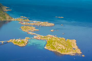 Image showing Aerial view of Norway