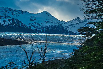 Image showing Snowy countryside in Chile