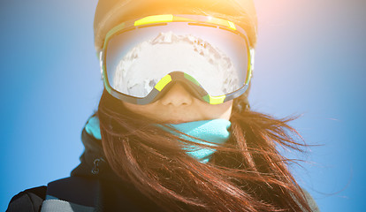 Image showing Brunette in glasses close up