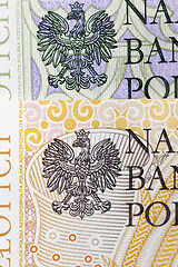 Image showing Polish banknotes, close-up