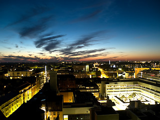 Image showing Helsini business downtown at night