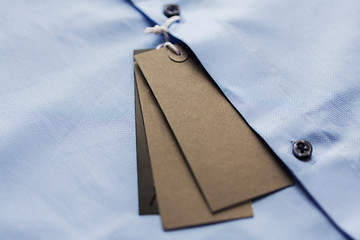 Image showing close up of shirt with price tag