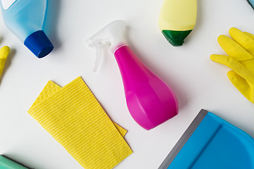 Image showing cleaning stuff on white background