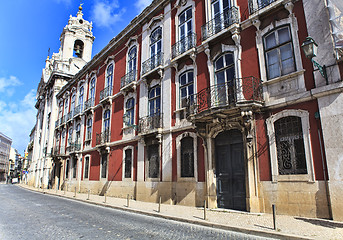 Image showing Street  in old town of Lisbon, Portugal