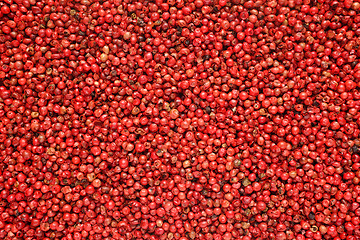 Image showing Pink peppercorns background