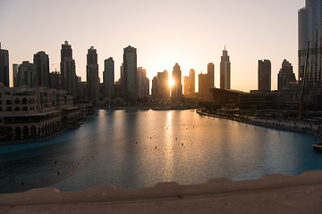 Image showing musical fountain in Dubai