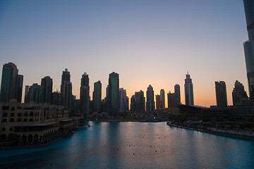 Image showing musical fountain in Dubai