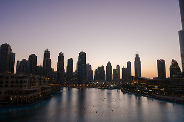 Image showing musical fountain in Dubai
