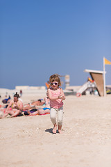 Image showing little girl at beach