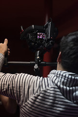 Image showing videographer at work