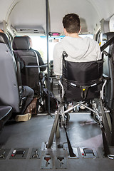 Image showing Wheel chair in minivan