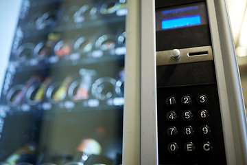 Image showing vending machine keyboard on operation panel