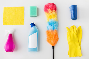 Image showing cleaning stuff on white background