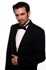 Image showing Handsome man in tuxedo