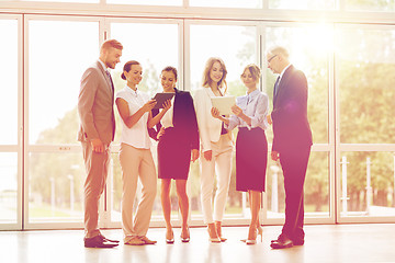 Image showing business people with tablet pc computers at office