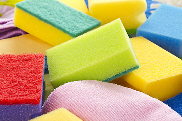 Image showing Colorful sponges