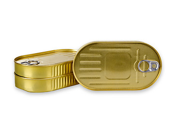 Image showing Golden aluminium can