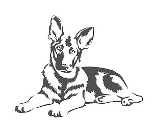 Image showing Dog illustration