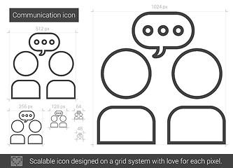 Image showing Communication line icon.