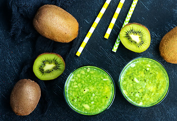 Image showing kiwi smoothie