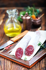 Image showing salami