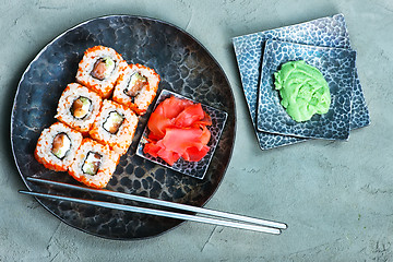 Image showing sushi